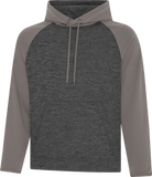 ATC™ Dynamic Heather 2 Tone Polyester Hoodie Charcoal Grey