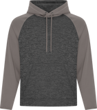 ATC™ Dynamic Heather 2 Tone Polyester Hoodie Charcoal Grey