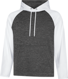 ATC™ Dynamic Heather 2 Tone Polyester Hoodie Charcoal White