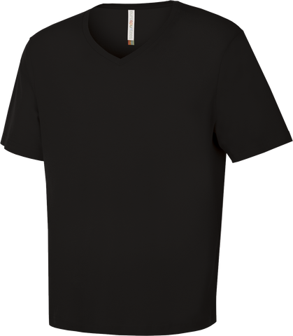 ATC™ EUROSPUN® Ring Spun V-Neck T-Shirt Black