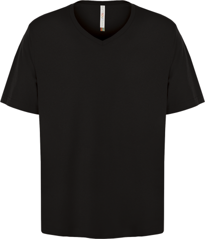 ATC™ EUROSPUN® Ring Spun V-Neck T-Shirt Black