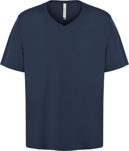 ATC™ EUROSPUN® Ring Spun V-Neck T-Shirt Navy