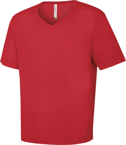 ATC™ EUROSPUN® Ring Spun V-Neck T-Shirt True Red