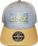 Six One 3 BMX Ride Or Die Mesh Back Trucker Cap Blue Gold