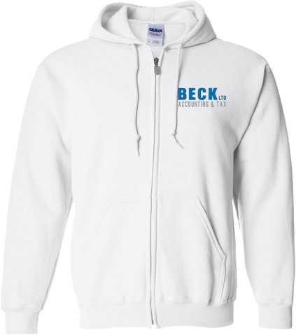 Beck Gildan Embroidered Zip Hood