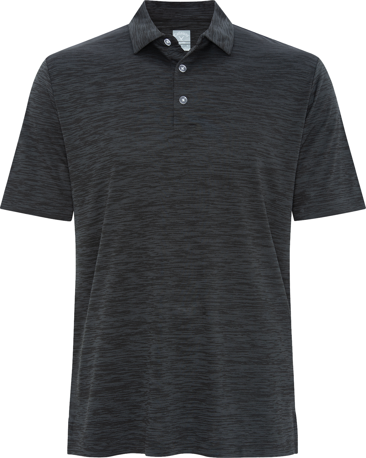 CALLAWAY Broken Stripe Texture Polo Black – More Than Just Caps