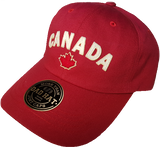 Canada Felt Block Adjustable Dad Cap Red