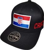 Croatia Big Flag Cap Adjustable Black