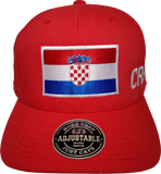 Croatia Big Flag Cap Adjustable Red