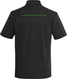 COAL HARBOUR® Snag Resistant Contrast Inset Sport Shirt Black Lime