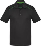 COAL HARBOUR® Snag Resistant Contrast Inset Sport Shirt Black Lime