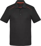 COAL HARBOUR® Snag Resistant Contrast Inset Sport Shirt Black Orange