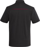 COAL HARBOUR® Snag Resistant Contrast Inset Sport Shirt Black Raspberry