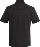 COAL HARBOUR® Snag Resistant Contrast Inset Sport Shirt Black Red