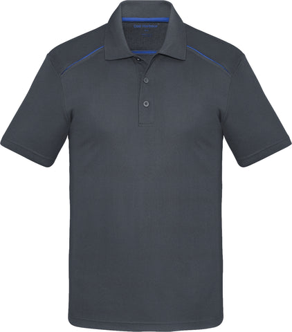 COAL HARBOUR® Snag Resistant Contrast Inset Sport Shirt Charcoal Royal