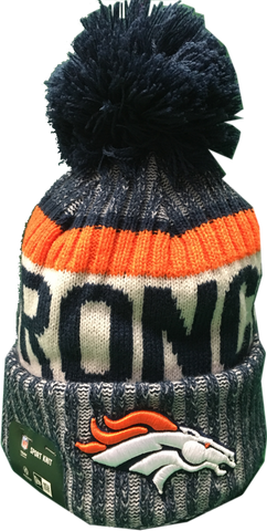 Denver Broncos NFL 17 Reverse Sideline Pom Toque