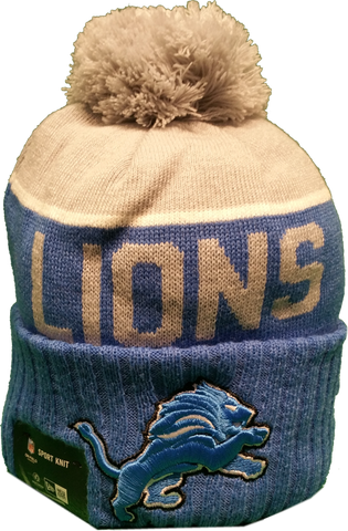 Detroit Lions Sideline Knit Pom Toque