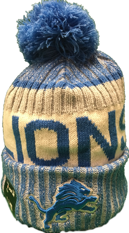 Detroit Lions NFL Pom Toque