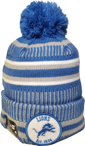 Detroit Lions Knit Pom Toque NFL Sideline
