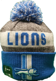 Detroit Lions Vintage 2016-2017 Sideline Knit Pom Toque
