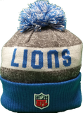 Detroit Lions Vintage 2016-2017 Sideline Knit Pom Toque