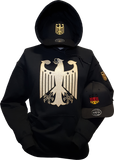 Germany Chivalry Hoodie Black Metallic Gold