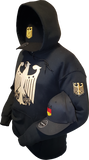 Germany Chivalry Hoodie Black Metallic Gold