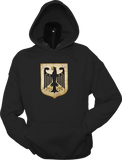 Germany Shield Hoodie Black Metallic Gold