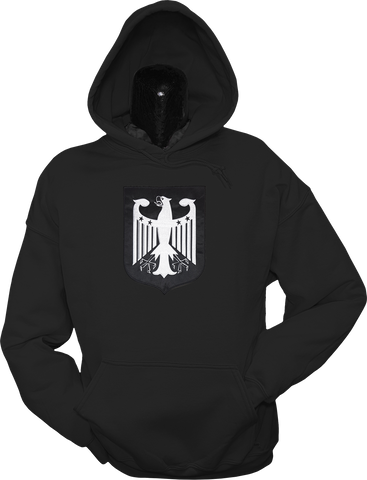 Germany Shield Hoodie Black White