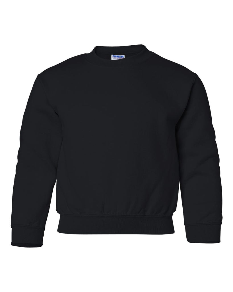 Gildan Heavy Blend Youth Crewneck Sweatshirt Black More Than Just Caps Clubhouse