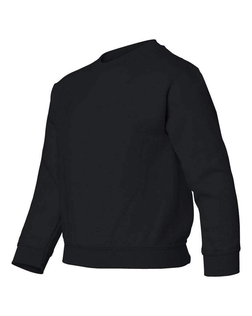 Gildan DryBlend Adult Crew Neck Sweatshirt - XXL, Black, Set-in Sleeve, Polyester Blend For Comfort & Durability