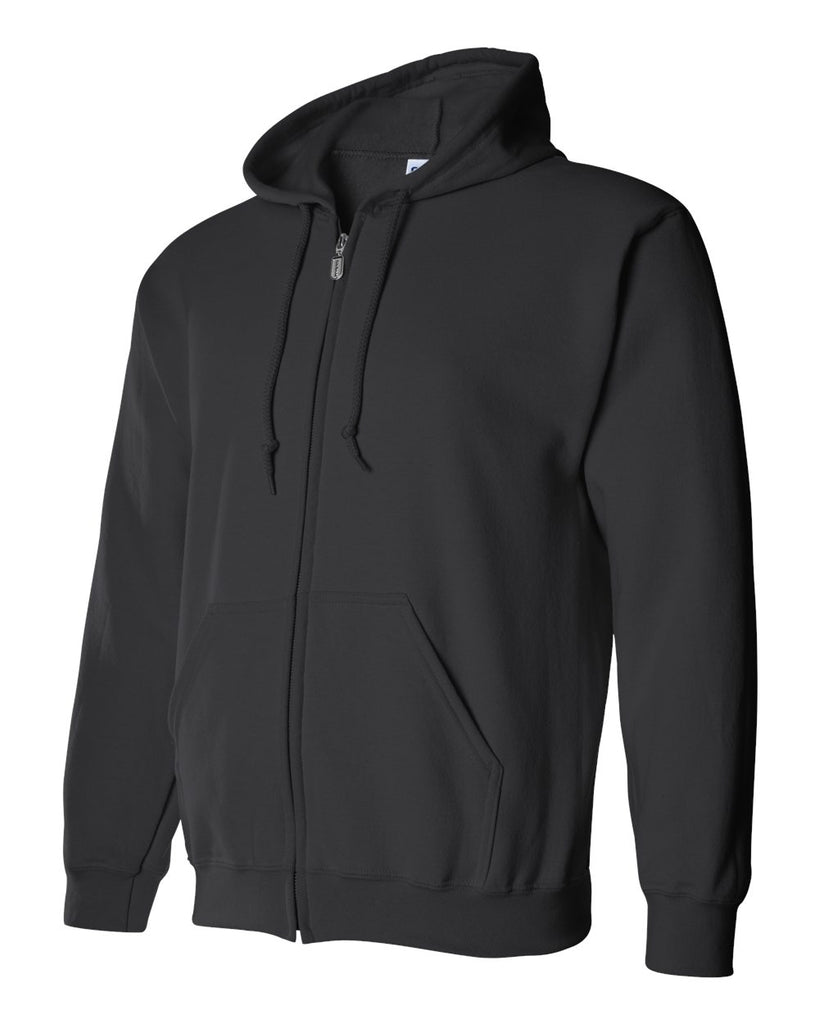 Gildan - Heavy Blend™ Full Zip Hooded Sweatshirt Black – More Than