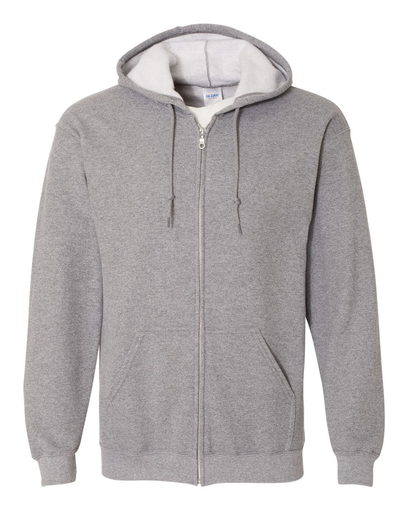 Gildan Heavy Blend Full Zip Hooded Sweatshirt Graphite Heather More Than Just Caps Clubhouse