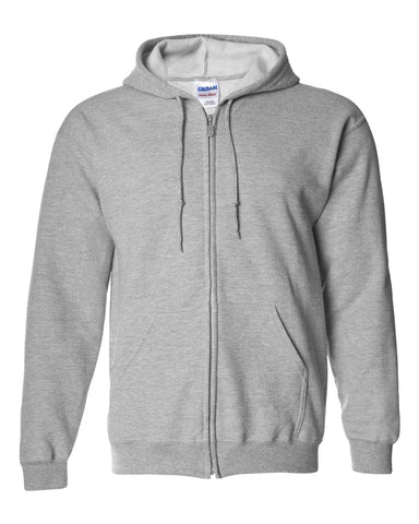 Gildan - Heavy Blend™ Full Zip Hooded Sweatshirt Sport Grey