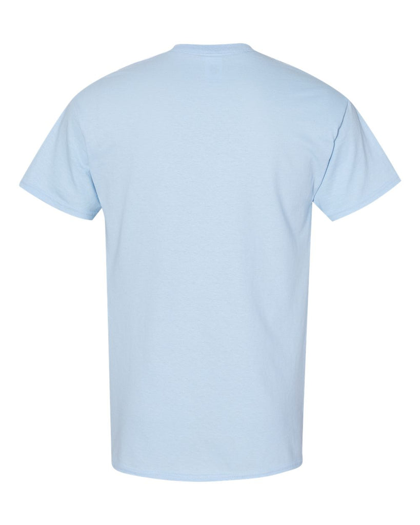Pack De 2 Camisetas GILDAN Para Hombre - Colores Ceniza Y Azul Claro, Talla XL | 100% Algodón Preencogido