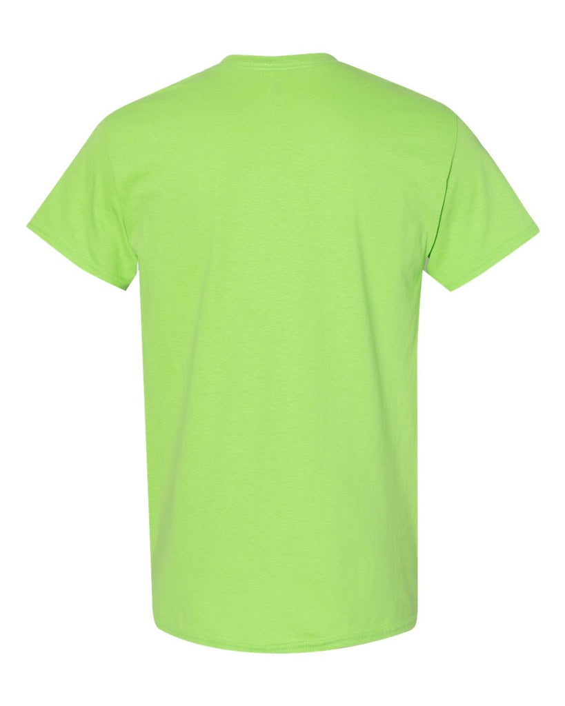 Gildan Ultra Cotton T-Shirt Uomo Manica Corta - Lime/Mélange Taglia S - 100% Cotone Pre-ristretto