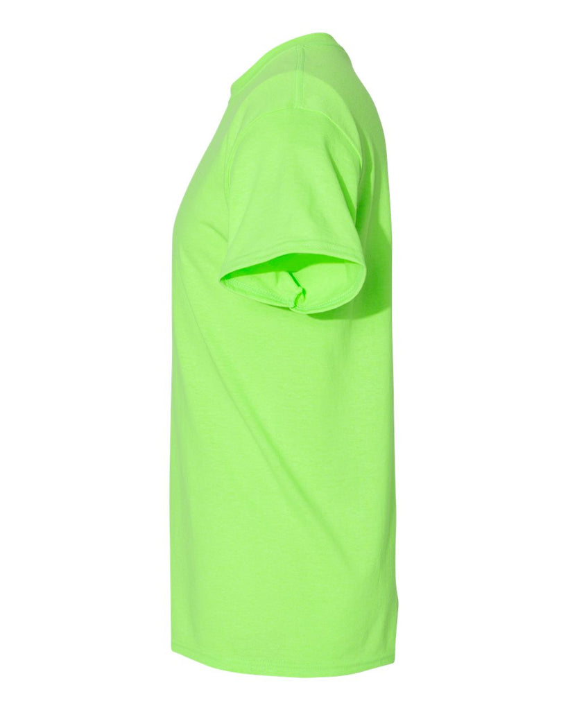 Neon green t shirt back shop