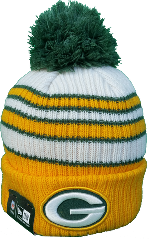 Green Bay Packers Traditional Stripe Pom Toque