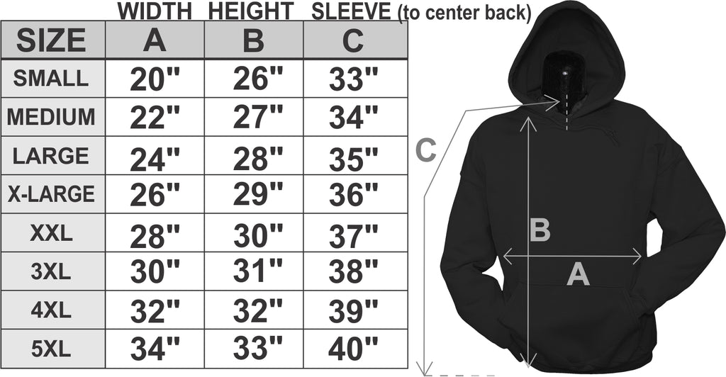 Hoodie size sale