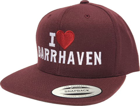 I Heart Barrhaven Snapback Maroon