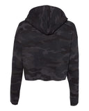 Independent Trading Co. - Women's Lightweight Cropped Hoodie Black Camo