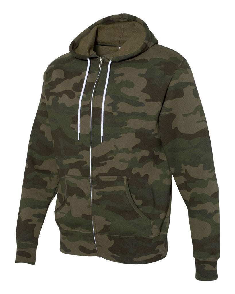 Independent Trading Co. Unisex Lightweight Full Zip Hoodie Forest Ca More Than Just Caps Clubhouse