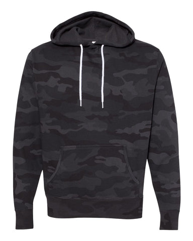 Independent Trading Co. - Unisex Lightweight Hooded Sweatshirt Black Camo