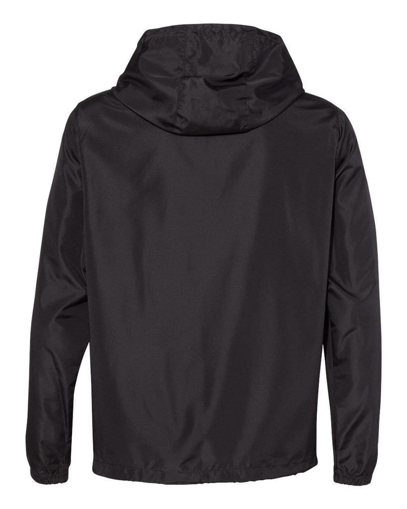 Black windbreaker jacket no hood hotsell