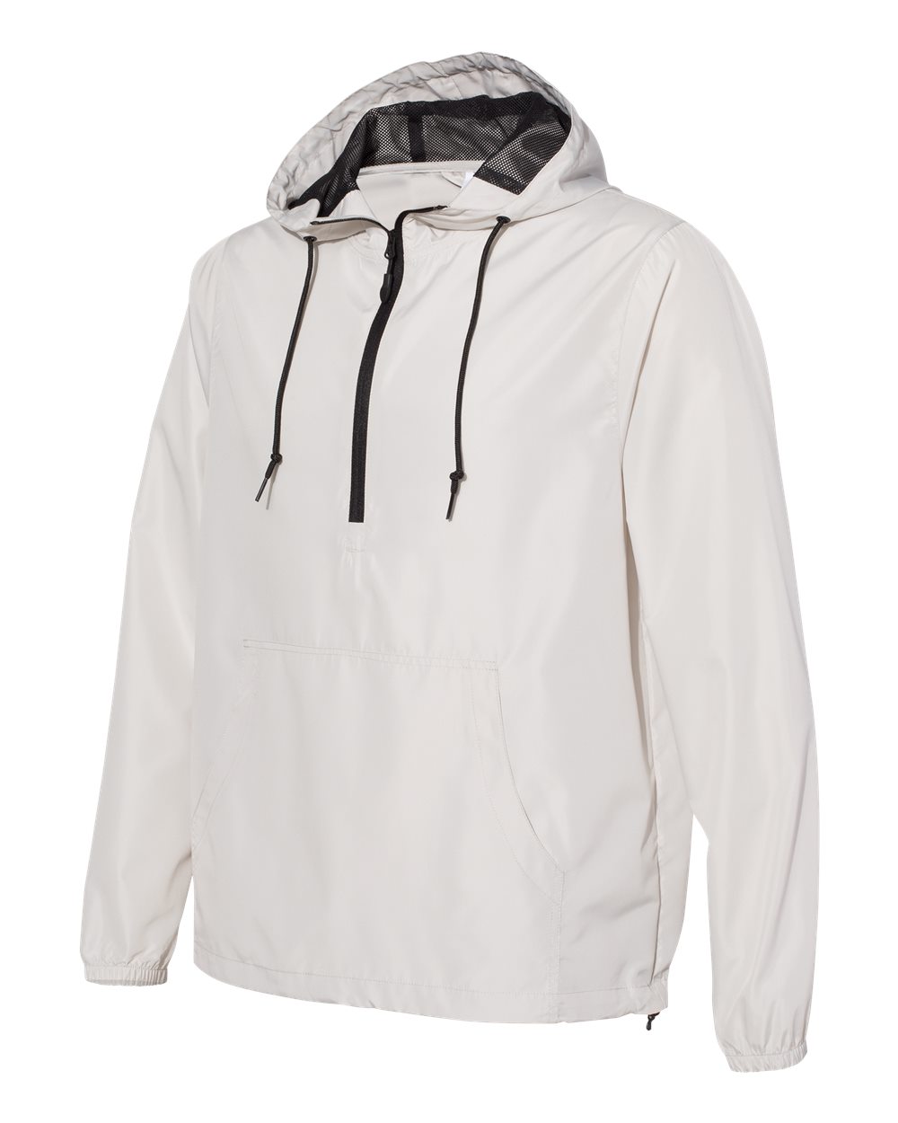 Independent Unisex Lightweight Quarter Zip Windbreaker Jacket Smoke XXL