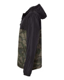 Independent Unisex Lightweight Windbreaker Full-Zip Jacket Black Forest Camo