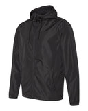 Independent Unisex Lightweight Windbreaker Full-Zip Jacket Black