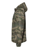 Independent Unisex Lightweight Windbreaker Full-Zip Jacket Forest Camo