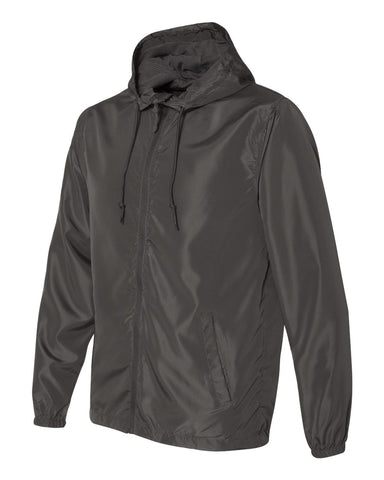 Independent Unisex Lightweight Windbreaker Full-Zip Jacket Graphite