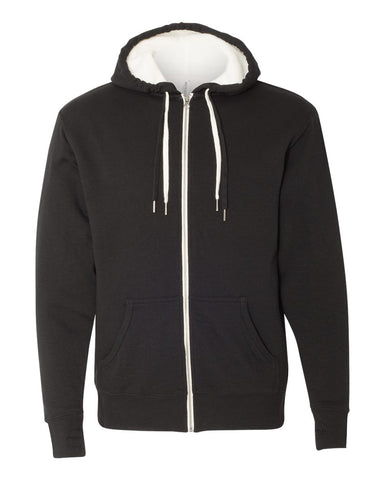 Independent Trading Co. - Unisex Sherpa-Lined Hooded Sweatshirt Black